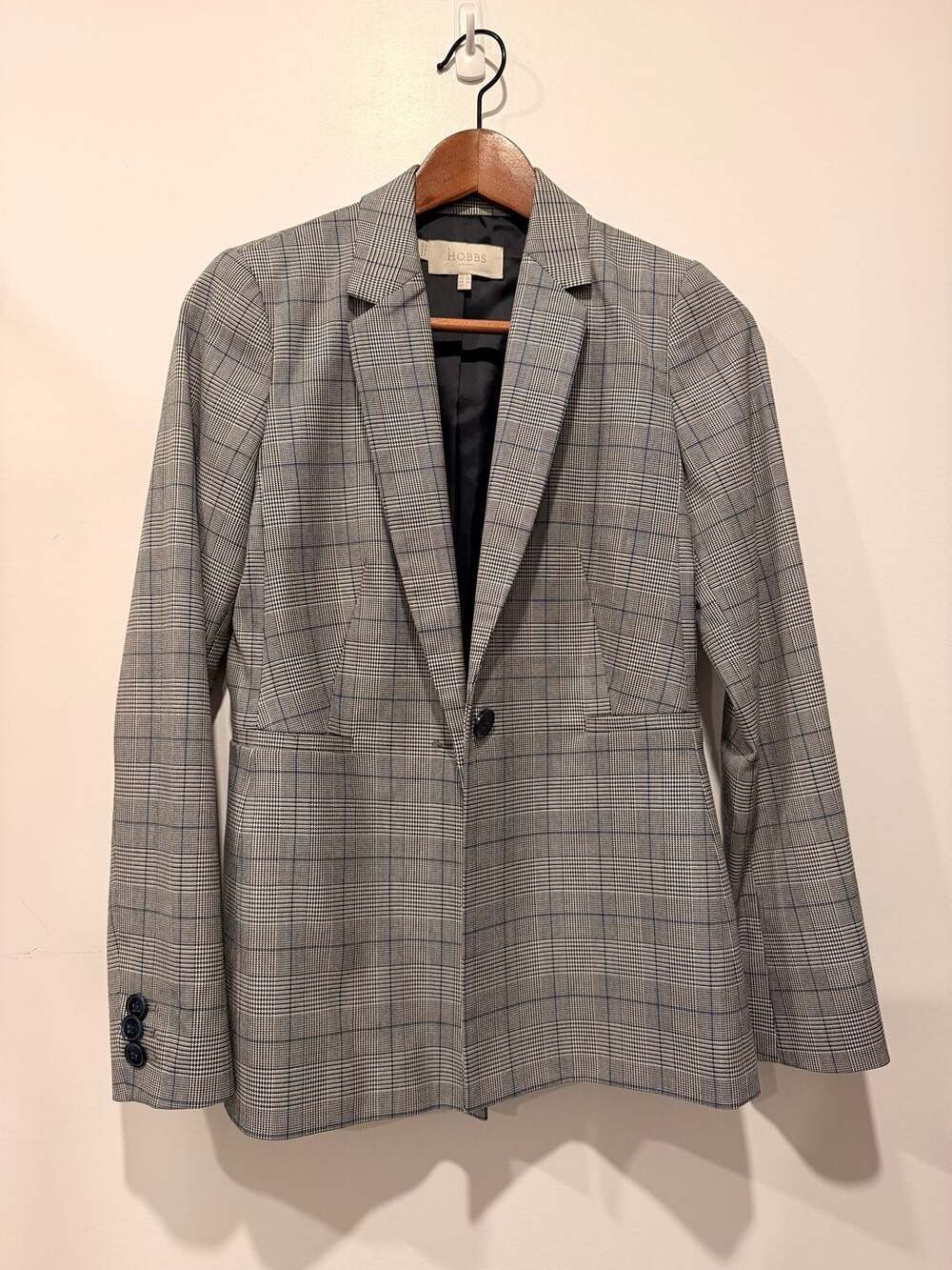 Hobbs London Grey suit Blazer single button Size US 2
